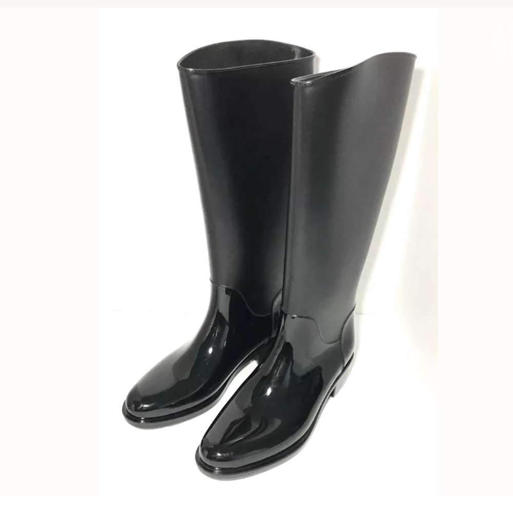 SAM EDELMAN Sydney Rubber Rain Black Tall Boot 9 M - Picture 3 of 8